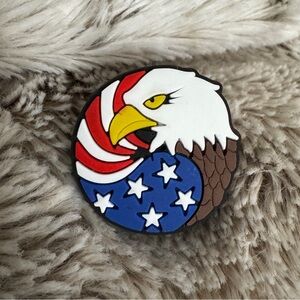 Eagle with American Flag CROCS Jibbitz Shoe Charm 5/$20